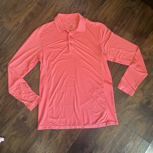San Soleil Polo Shirt Mens Medium Salomon Golf Tennis SolCool UV 50 Cooling